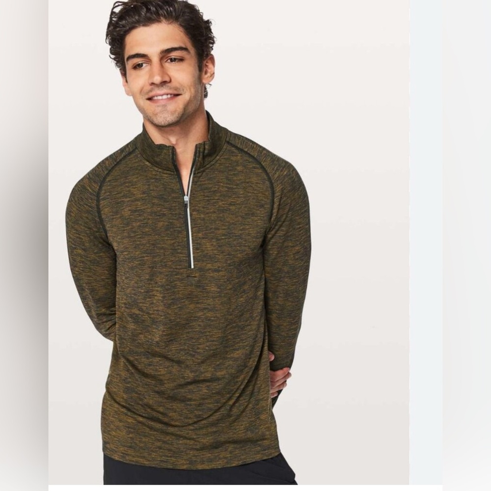 Lululemon Quarter Zip Pullover Olive Green Size XL